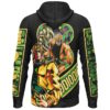 Dio Brando Jojos Bizarre Adventure Streetwear Lightweight Hoodie BACK mockup - Anime Blanket Shop
