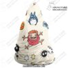 ghibli chibi character hooded blanket aop 943 - Anime Blanket Shop