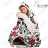 ghibli face character 3d hooded blanket aop 911 - Anime Blanket Shop