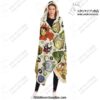 ghibli full character 3d hooded blanket aop 314 - Anime Blanket Shop