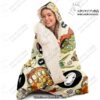 ghibli full character 3d hooded blanket aop 504 - Anime Blanket Shop