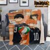 haikyuu karusano high premium microfleece blanket style no 1 aop 722 - Anime Blanket Shop