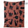 jiji black cat microfleece blanket premium aop 465 - Anime Blanket Shop