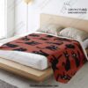 jiji black cat microfleece blanket premium aop 622 - Anime Blanket Shop